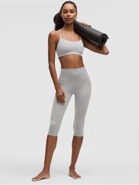 lululemon Align™ High-Rise Crop 17" Heathered Core Medium Grey Size 6